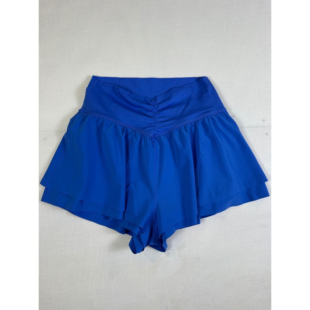 OFFLINE by Aerie Real Me flirty Crossover Flowy Skort Royal Blue Medium - Picture 3 of 7